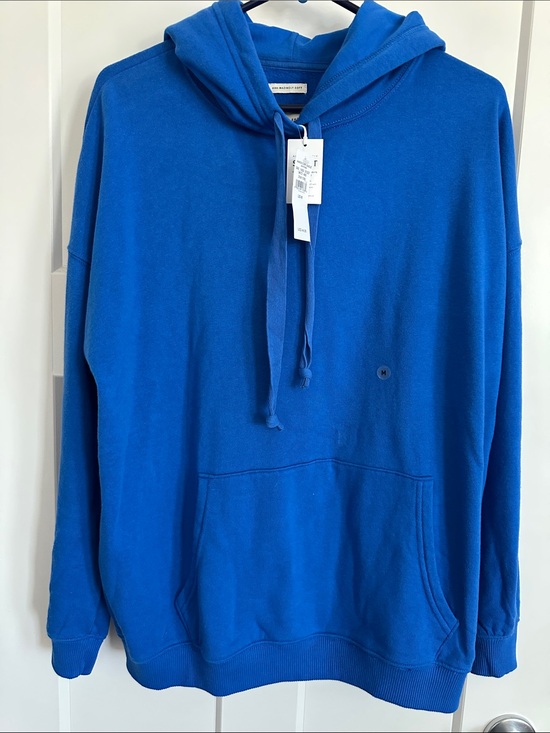 American Eagle Outfitters Tops - American Eagle Outfitters Ahh-mazingly Soft Bright Blue Hooded Sweatshirt